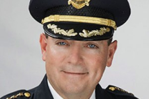 police chief close up portrait